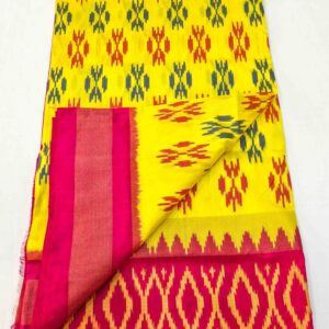 Pure Silk Handloom Ikkat Saree-S1 - Image 3