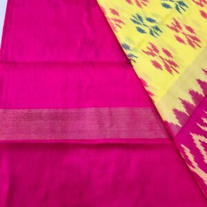 Pure Silk Handloom Ikkat Saree-S1 - Image 4