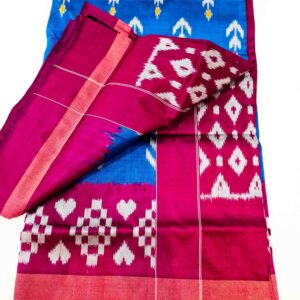 Pure Silk Handloom Ikkat Saree-S2 - Image 2