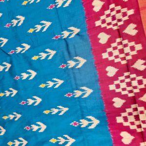 Pure Silk Handloom Ikkat Saree-S2 - Image 5