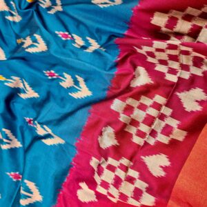 Pure Silk Handloom Ikkat Saree-S2