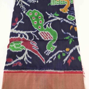 Pure Silk Handloom Ikkat Saree-S3 - Image 5