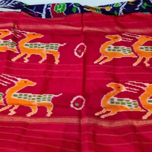 Pure Silk Handloom Ikkat Saree-S3 - Image 4