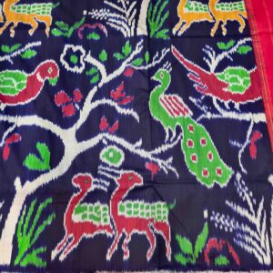 Pure Silk Handloom Ikkat Saree-S3 - Image 3