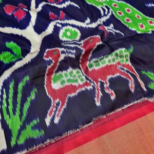 Pure Silk Handloom Ikkat Saree-S3