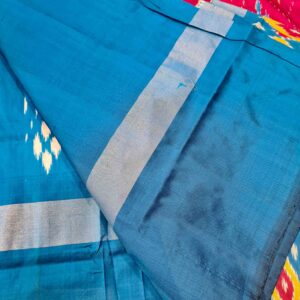 Pure Silk Handloom Ikkat Saree-S4 - Image 4