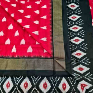 Pure Silk Handloom Ikkat Saree-S5 - Image 2