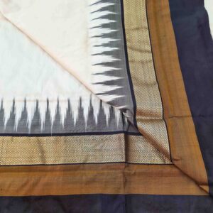 Pure Silk Handloom Ikkat Saree-S8 - Image 3
